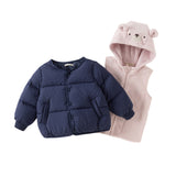 Dave&Bella Toddler Girls/Boys Winter Versatile Outwear Two-pieces Down Coats Sets