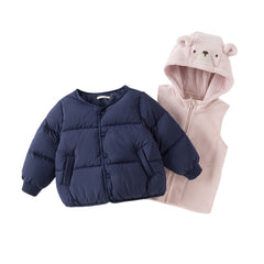 Dave&Bella Toddler Girls/Boys Winter Versatile Outwear Two-pieces Down Coats Sets