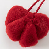 Dave&Bella Toddler Girls Winter Elegant Plush Collar Outdoor A-line Down Coats(wallet bag)