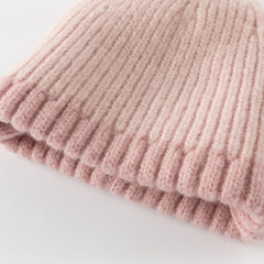 Dave&Bella Girls Cute Rabbit Style Beige/Pink Pullover Winter Hats