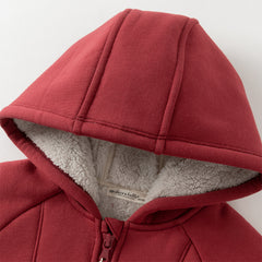 Dave&Bella Toddler Girls/Boys Autumn Multicolor Versatile Padded Hooded Coats