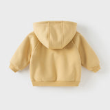 Dave&Bella Toddler/Kids Girls/Boys Multi-color Versatile Soft Long Sleeve Hooded Coats