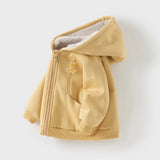 Dave&Bella Toddler/Kids Girls/Boys Multi-color Versatile Soft Long Sleeve Hooded Coats