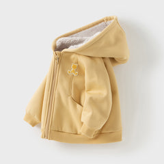 Dave&Bella Toddler Girls/Boys Autumn Multicolor Versatile Padded Hooded Coats