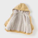 Dave&Bella Toddler/Kids Girls/Boys Multi-color Versatile Soft Long Sleeve Hooded Coats