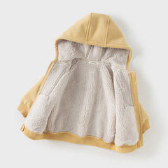 Dave&Bella Toddler Girls/Boys Autumn Multicolor Versatile Padded Hooded Coats