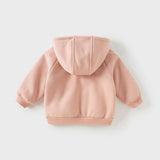 Dave&Bella Toddler/Kids Girls/Boys Multi-color Versatile Soft Long Sleeve Hooded Coats