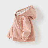 Dave&Bella Toddler/Kids Girls/Boys Multi-color Versatile Soft Long Sleeve Hooded Coats