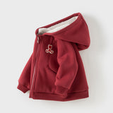 Dave&Bella Toddler/Kids Girls/Boys Multi-color Versatile Soft Long Sleeve Hooded Coats