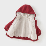 Dave&Bella Toddler/Kids Girls/Boys Multi-color Versatile Soft Long Sleeve Hooded Coats