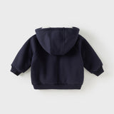 Dave&Bella Toddler/Kids Girls/Boys Multi-color Versatile Soft Long Sleeve Hooded Coats