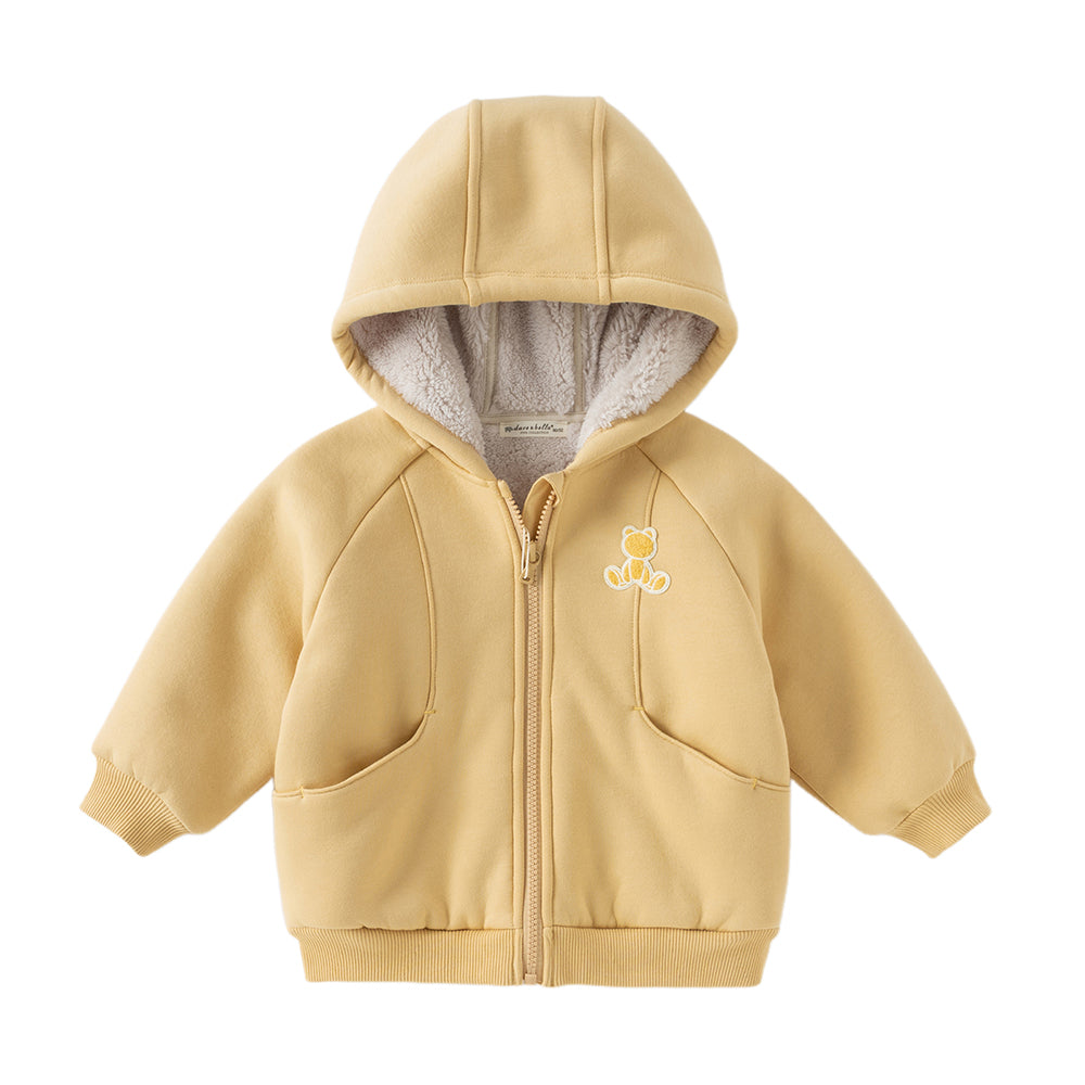 Dave&Bella Toddler/Kids Girls/Boys Multi-color Versatile Soft Long Sleeve Hooded Coats
