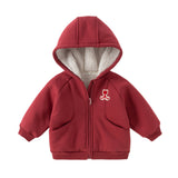Dave&Bella Toddler/Kids Girls/Boys Multi-color Versatile Soft Long Sleeve Hooded Coats