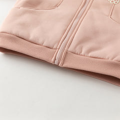 Dave&Bella Toddler Girls/Boys Autumn Multicolor Versatile Padded Hooded Coats