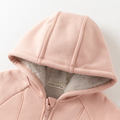 Dave&Bella Toddler Girls/Boys Autumn Multicolor Versatile Padded Hooded Coats