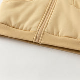 Dave&Bella Toddler/Kids Girls/Boys Multi-color Versatile Soft Long Sleeve Hooded Coats