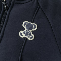 Dave&Bella Toddler Girls/Boys Autumn Multicolor Versatile Padded Hooded Coats
