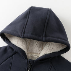 Dave&Bella Toddler Girls/Boys Autumn Multicolor Versatile Padded Hooded Coats
