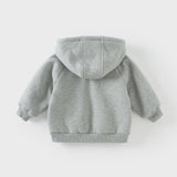 Dave&Bella Toddler/Kids Girls/Boys Multi-color Versatile Soft Long Sleeve Hooded Coats