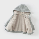 Dave&Bella Toddler/Kids Girls/Boys Multi-color Versatile Soft Long Sleeve Hooded Coats