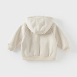 Dave&Bella Toddler/Kids Girls/Boys Multi-color Versatile Soft Long Sleeve Hooded Coats