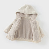 Dave&Bella Toddler/Kids Girls/Boys Multi-color Versatile Soft Long Sleeve Hooded Coats
