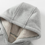 Dave&Bella Toddler/Kids Girls/Boys Multi-color Versatile Soft Long Sleeve Hooded Coats