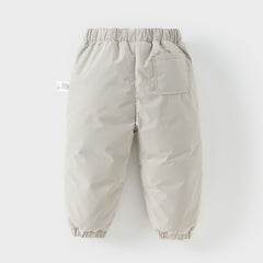 Dave&Bella Toddler Boys Winter Soft Warm Outdoor Loose Down Pants