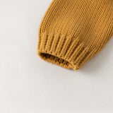Dave&Bella Toddler Boys Casual Khaki Cute Dog Turtle Long-sleeved Sweaters Tops