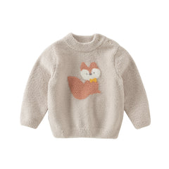 Dave&Bella Toddler Girls/Boys Cute Playful Animal Pullover Turtle Soft Cozy Sweaters