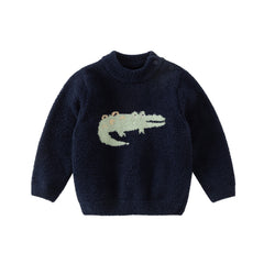 Dave&Bella Toddler Girls/Boys Cute Playful Animal Pullover Turtle Soft Cozy Sweaters