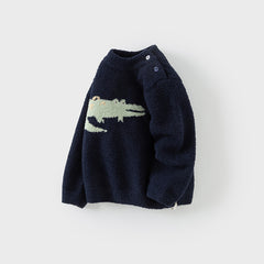 Dave&Bella Toddler Girls/Boys Cute Playful Animal Pullover Turtle Soft Cozy Sweaters