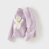 Dave&Bella Toddler Girls/Boys Soft Cute Animal Jacquard Chenille Sweater Tops