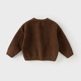 Dave&Bella Toddler Girls/Boys Soft Cute Animal Jacquard Chenille Sweater Tops