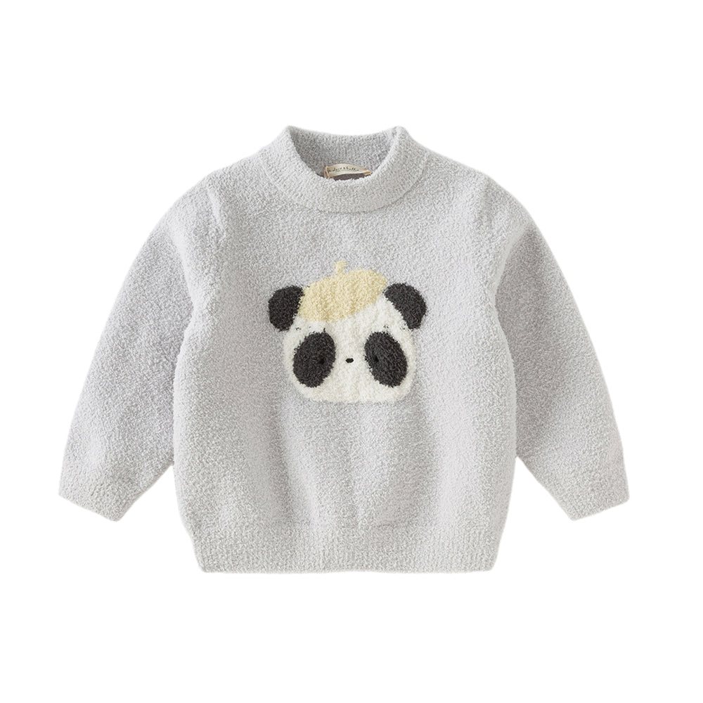 Dave&Bella Toddler Girls/Boys Soft Cute Animal Jacquard Chenille Sweater Tops