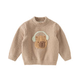 Dave&Bella Toddler Girls/Boys Soft Cute Animal Jacquard Chenille Sweater Tops
