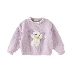 Dave&Bella Toddler Girls/Boys Autumn&Winter Cartoon Print Soft Chenille Sweater Tops
