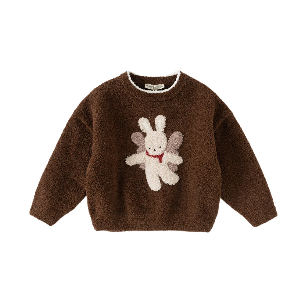 Dave&Bella Toddler Girls/Boys Soft Cute Animal Jacquard Chenille Sweater Tops