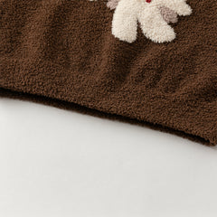 Dave&Bella Toddler Girls/Boys Autumn&Winter Cartoon Print Soft Chenille Sweater Tops