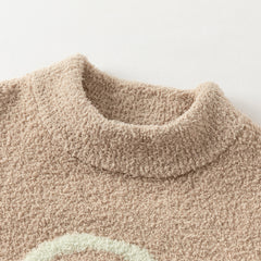 Dave&Bella Toddler Girls/Boys Autumn&Winter Cartoon Print Soft Chenille Sweater Tops