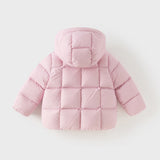 Dave&Bella Toddler Girls Winter Charming Outdoor Windproof Hooded Cozy Down Coats