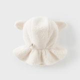 Dave&Bella Girls/Boys Plush Shawl Pullover Scarf All-in-One Ear Protection Hats