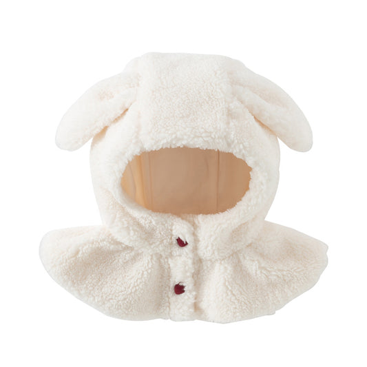 Dave&Bella Girls/Boys Plush Shawl Pullover Scarf All-in-One Ear Protection Winter Hats