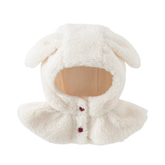 Dave&Bella Girls/Boys Plush Shawl Pullover Scarf All-in-One Ear Protection Winter Hats