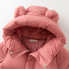 Dave&Bella Kids Girls/Boys Winter Cozy Outwear Windproof Hooded Long-style Down Coats