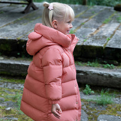Dave&Bella Kids Girls/Boys Winter Cozy Outwear Windproof Hooded Long-style Down Coats