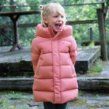 Dave&Bella Kids Girls/Boys Winter Cozy Outwear Windproof Hooded Long-style Down Coats