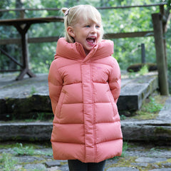 Dave&Bella Kids Girls/Boys Winter Cozy Outwear Windproof Hooded Long-style Down Coats