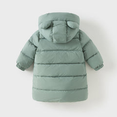 Dave&Bella Kids Girls/Boys Winter Cozy Outwear Windproof Hooded Long-style Down Coats