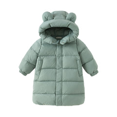 Dave&Bella Kids Girls/Boys Winter Cozy Outwear Windproof Hooded Long-style Down Coats